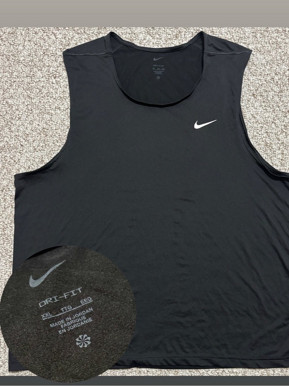 Nike 2-Pack Dri-FIT Men’s 2XL Black Training Tank Tops Bundle NWOT